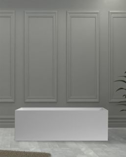 Ванна из искусственного камня ABBER Stein AS9640-1.5 150x70см белый матовый